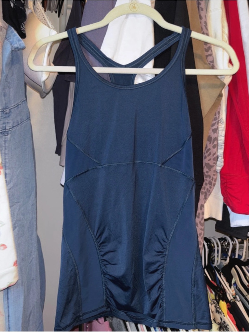 Athleta Deep Navy Racerback Sports Tank
